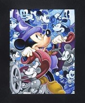 Disney Licensed &quot;Fantasia&quot; Black Framed 3D! Lenticular 15X19 Poster Mickey Mouse - £38.17 GBP