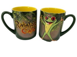 RAINFOREST CAFE Cha! Cha! Green Frog Coffee Mug Cup Vintage 3D Embossed ... - £35.03 GBP