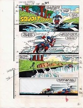 1986 Captain America 324 page 16 Marvel Comics color guide comic book ar... - $65.28