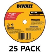 25 Dewalt Hp 3&quot; X .035 Air CUT-OFF Wheels Cutting Discs METAL/STAINLESS DW8706 - £67.93 GBP