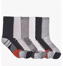 6 Pair ZONE PRO Boys&#39; Half Cushion Crew Size L (Shoe Size 4-10) Multi-Co... - $160.11 MXN