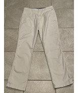 Cremieux Comfort Stretch Men&#39;s Chino Flat Madison Khaki Pants  Measure 3... - $17.07