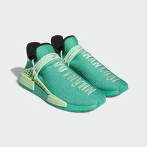 Adidas Originals Men&#39;s Pharrell Williams Green Hu Nmd Sneakers GY0089 - £181.87 GBP