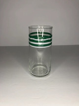 Green and White Stripes Tall Drinkware Glasses-Set of 8 - £35.61 GBP