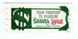 Del Webb&#39;s Sahara Tahoe Hotel Casino Passport to Pleasure Booklet  1979 - $21.06