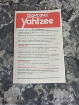 vintage Showdown Yahtzee replacement pieces - £4.74 GBP