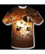 Battlestar Galactica Dog Fight Sublimation Front Print T-Shirt NEW UNWORN - £18.94 GBP