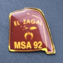 Fez EL ZAGAL MSA 1992 Shriners Gold Tone Masonic Masons  Pin Enamel - $12.95