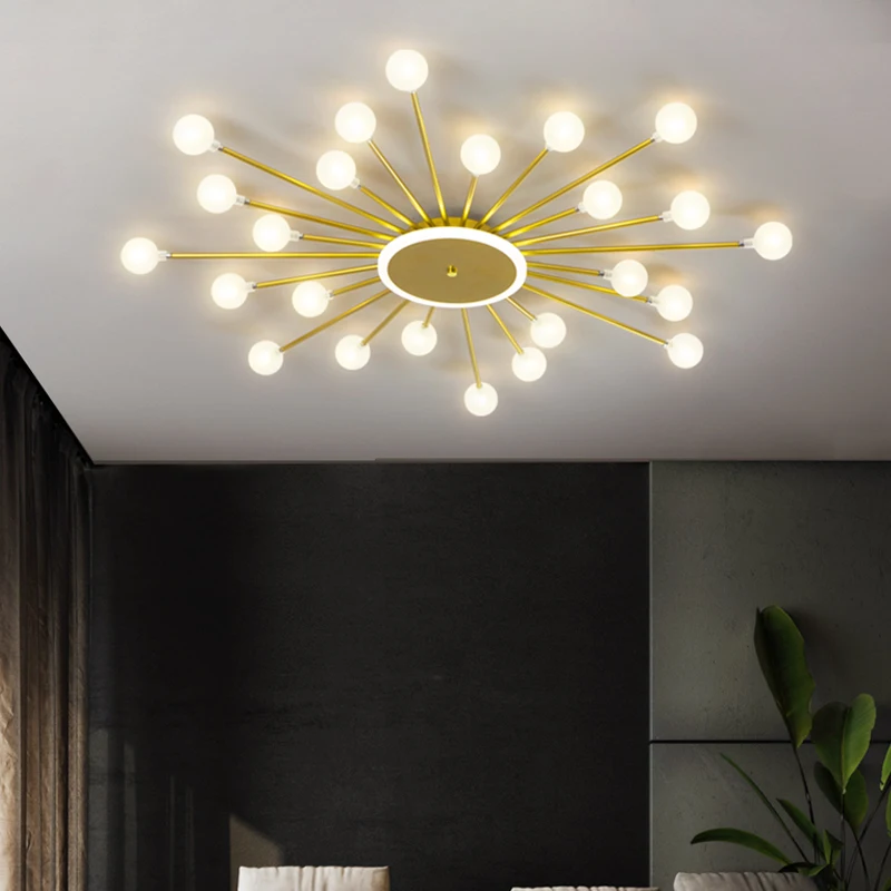 Modern Glass Ceiling Chandeliers Lighting Chandelier For Living Room Bed... - $142.30+