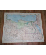 1956 VINTAGE MAP OF LIBYA EGYPT AFRICA ISRAEL JORDAN PALESTINE SCALE 1:5... - £25.02 GBP