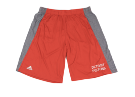 New Adidas NBA Authentics Detroit Pistons Team Issue Basketball Shorts Red XL - £34.75 GBP