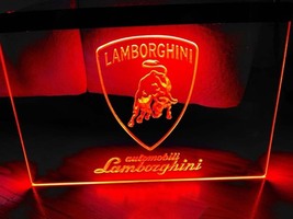 Lamborghini Led Neon Sign Home Decor, Room, Garage, Showroom, Craft Art Glowing - £20.77 GBP+