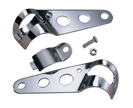 Emgo Universal Clip-On Side Mount Headlight Brackets Chrome 66-35800 - $17.82