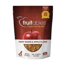 Fruitables Crunchy Baked Dog Treats Crispy Bacon and Apple 1ea/7 oz - £6.29 GBP
