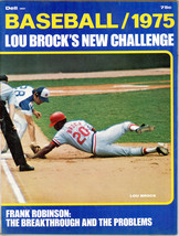 1975 Dell Baseball Magazine Season Review Lou Brock Frank Robinson 04051 - $4.50