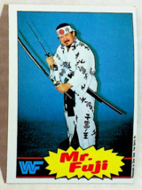 1985 Topps WWF Mr. Fuji Wrestling Card #15 - Near Mint - £3.13 GBP