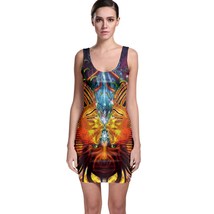 Sexy Bodycon Dancing Dress ancient egypth psychedelic trippy Streetwear  - $28.99
