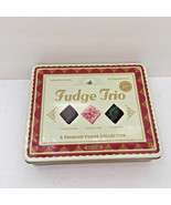 Square collectible tin container old empty fudge container cookie holder - $27.01 CAD