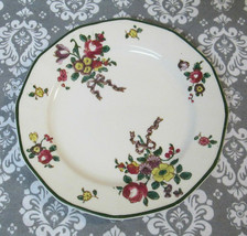 Small Bread &amp; Butter Plate Dish Old Leeds Spray by Royal Doulton 5.5&quot; Green Rim - £9.67 GBP