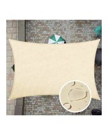 Beige 7x12’ UV Blocking Outdoor Canopy Awning Patio Waterproof With Hard... - €21,48 EUR