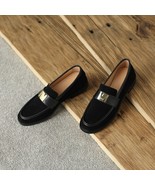 Women Sheep Suede Loafers Flats Metal Decor Slip-on Moccasin Flat Shoes ... - £92.01 GBP