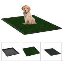 Pet Toilet with Tray &amp; Faux Turf Green 64x51x3 cm WC - £23.33 GBP