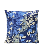 Surya Silk Pillow Abstract Design 95% Feather 5% Down Insert 18&quot; x 18&quot; B... - £25.38 GBP