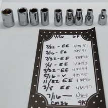 Craftsman Tools USA 9 pc SAE 1/4&#39;&#39; Drive Shallow 6 point Socket Set 3/16... - $316.49 MXN