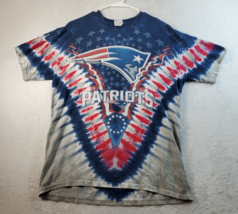 New England Patriots T Shirt Men Large Blue Gray American Football Team Majestic - £5.56 GBP