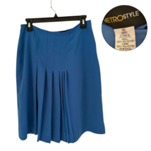 MetroStyle Women’s Blue Pleated Midi Skirt Size 10 Polyester Lined Workwear - $16.83 MetroStyle Women’s Blue Pleated Midi Skirt Size 10 Polyester Lined Workwear - $16.83