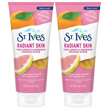 Pack of (2) New St Ives Scrub, Even &amp; Bright Pink Lemon &amp; Mandarin Orang... - $342.75 MXN