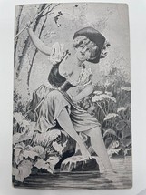 Vintage Postcard Bijoux Titre Fixx Paris France French Victorian Era Woman Card - £3.72 GBP