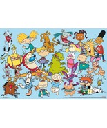 NICKELODEON REN &amp; STIMPY RUGRATS HEY ARNOLD REAL MONSTERS POSTER NEW 22X34 - $20.31 CAD