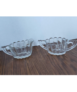 Vintage 1930s Heisey Crystolite Oval Clear Glass Cream and Sugar Set - £11.64 GBP