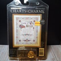 Dimensions Charts &amp; Charms AVOWAL OF LOVE Cross Stitch Kit With Charms 1... - $29.95