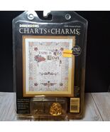 Dimensions Charts &amp; Charms AVOWAL OF LOVE Cross Stitch Kit With Charms 1... - $42.18 CAD