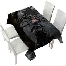 Gothic Fantasy Art Dragon and Queen of Shadows Tablecloth - $51.95 CAD+