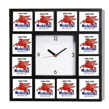 Advertising Use Only Mobil Gas Oil Sign Promo Clock 10.5&quot;. Not $65 - £25.78 GBP