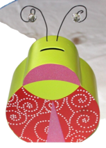 New Ashland My Room Wood Ladybug Piggy Bank Crystal Antenna 8.75” X 6” X 3.25” - £4.05 GBP