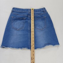 No Boundaries RN#52469 Mid-Rise  Blue Denim Stretch Mini Skirt Juniors Size 5 image 7