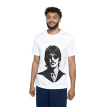 Beatles Men&#39;s Ringo Starr Portrait Black and White AOP Sports Jersey - £32.30 GBP+