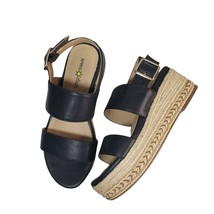Seven Dials Women Black Espadrilles Open Toe Slingback Platform Sandals ... - $80.98