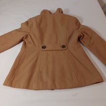 Old Navy Women’s Camel Button Front Raffle Collar Coat Jacket Pockets Size M image 15