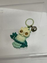 Vintage 1980&#39;s Bell Clip Charm Owl with Googly Eyes for a Necklace - £11.98 GBP
