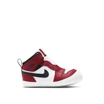 Nike toddler's jordan 1 crib bootie in White/Varsity Red/Black - £47.80 GBP