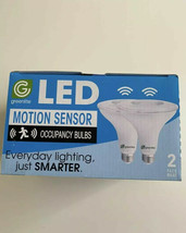 Greenlite White LED Motion Sensor 2 Pack 13W  Light Security Bulbs Out /Inside - £15.93 GBP