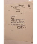 Vintage Geo F Bassett &amp; Company Importers Letter Head July 6 1942 New York - £15.58 GBP