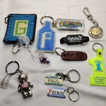 Random Lot Of 11 State Letter Shoe Restaurant Keychains Junk Drawer Lot - $24.75