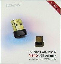 TP-LINK TL-WN725N Laptop 150MBPS Wireless Nano Usb 2.0 Wifi Network Adapter - $7.69