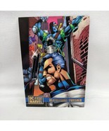 DC Versus Marvel Trading Card Deathstroke Punisher 1995 Fleer Skybox #58 - $9.89